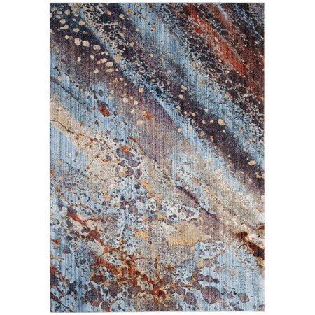 Safavieh 8 x 10 ft. Large Rectangle Monray 600 Power Loomed Rug; Red & Multi Color MNY617D-8